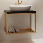 Baltica Design Hege 5904107906560 konsola podumywalkowa 75x35x45 cm czarna zdj.3