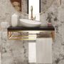 Baltica Design Bente 5904107906638 konsola podumywalkowa 60x43x17 cm czarna zdj.3