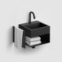 Clou Flush CL073601021 konsola 36.5x27x20.5 cm podumywalkowa wisząca czarna zdj.8