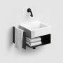 Clou Flush CL073601021 konsola 36.5x27x20.5 cm podumywalkowa wisząca czarna zdj.9