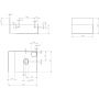 Clou Flush CL073601021 konsola 36.5x27x20.5 cm podumywalkowa wisząca czarna zdj.2