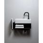 Clou Flush CL073603021 konsola 44x18x20.5 cm podumywalkowa wisząca czarna zdj.5