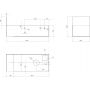 Clou Flush CL073603021 konsola 44x18x20.5 cm podumywalkowa wisząca czarna zdj.2