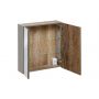 Comad Santa Fe Taupe SANTAFETAUPE8460A2D szafka 60x17x65 cm z lustrem szara zdj.5