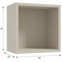 Defra Uni 125A03028 szafka 30x20x30 cm boczna wisząca beżowa zdj.2