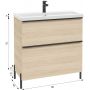 Defra Nino 304D08004 szafka 80x40x70 cm podumywalkowa stojąca dąb zdj.2