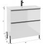 Defra Nino 304D08006 szafka 80x40x70 cm podumywalkowa stojąca biała zdj.2