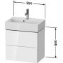 Duravit L-Cube LC621901818 szafka wisząca podumywalkowa 58.4x39.1 cm zdj.2