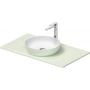 Duravit Sivida 268013FH00 umywalka z konsolą 88 cm zieloną zdj.1