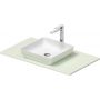 Duravit Sivida 268018FH00 umywalka z konsolą 88 cm zieloną zdj.1