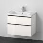 Duravit D-Neo DE012102222 umywalka z szafką 78.4 cm białą zdj.1