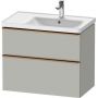 Duravit D-Neo DE4358004070000 szafka 78.4x45.2x62.5 cm podumywalkowa wisząca szara zdj.1