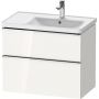 Duravit D-Neo DE4358010220000 szafka 78.4x45.2x62.5 cm podumywalkowa wisząca biała zdj.1