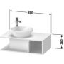 Duravit D-Neo DE491802222 szafka wisząca podumywalkowa 80x48 cm zdj.2