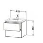 Duravit L-Cube LC624007979  szafka 62x48.1x55 cm podumywalkowa wisząca orzech zdj.2