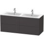 Duravit L-Cube LC625908080 szafka wisząca podumywalkowa 129x48.1 cm zdj.1