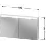 Duravit D-Neo LM7854000000000 szafka 131x14.8x76 cm z lustrem zdj.2