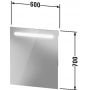 Duravit No. 1 N17951000000000 lustro 60x70 cm zdj.2