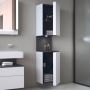 Duravit Qatego QA1346L49180010 szafka 40x36x176 cm boczna wisząca biała zdj.4