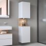 Duravit Qatego QA1346L55180000 szafka 40x36x176 cm boczna wisząca biała zdj.4