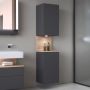 Duravit Qatego QA1346L55490010 szafka 40x36x176 cm boczna wisząca grafitowa zdj.3