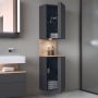 Duravit Qatego QA1346L55490010 szafka 40x36x176 cm boczna wisząca grafitowa zdj.6