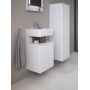 Duravit Qatego QA4076L18180000 szafka 44x35x64.5 cm podumywalkowa wisząca biała zdj.3