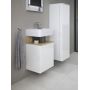 Duravit Qatego QA4076L30220000 szafka 44x35x64.5 cm podumywalkowa wisząca biała zdj.3