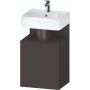 Duravit Qatego QA4076L49490000 szafka 44x35x64.5 cm podumywalkowa wisząca grafitowa zdj.1