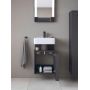 Duravit Qatego QA4076L49490000 szafka 44x35x64.5 cm podumywalkowa wisząca grafitowa zdj.3