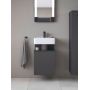 Duravit Qatego QA4076L49490000 szafka 44x35x64.5 cm podumywalkowa wisząca grafitowa zdj.6