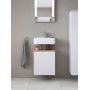 Duravit Qatego QA4076L55180000 szafka 44x35x64.5 cm podumywalkowa wisząca biała zdj.4