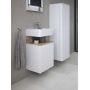 Duravit Qatego QA4076L55180000 szafka 44x35x64.5 cm podumywalkowa wisząca biała zdj.7