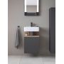 Duravit Qatego QA4076L55490000 szafka 44x35x64.5 cm podumywalkowa wisząca grafitowa zdj.3