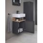 Duravit Qatego QA4076L55490000 szafka 44x35x64.5 cm podumywalkowa wisząca grafitowa zdj.5