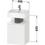 Duravit Qatego QA4076R55180000 szafka 44x35x64.5 cm podumywalkowa wisząca biały zdj.2