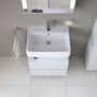 Duravit Qatego QA4393018180010 szafka 59x47x59 cm podumywalkowa wisząca biały zdj.4