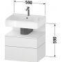 Duravit Qatego QA4393055490010 szafka 59x47x59 cm podumywalkowa wisząca grafit zdj.2