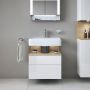 Duravit Qatego QA4393030220010 szafka 59x47x59 cm podumywalkowa wisząca biały zdj.4