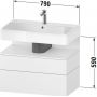 Duravit Qatego QA4394055800010 szafka 79x47x59 cm podumywalkowa wisząca grafit zdj.2