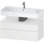 Duravit Qatego QA4395018180010 szafka 99x47x59 cm podumywalkowa wisząca biały zdj.1