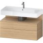 Duravit Qatego QA4395030300010 szafka 99x47x59 cm podumywalkowa stojąca dąb zdj.1