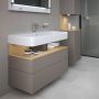 Duravit Qatego QA4395030430010 szafka 99x47x59 cm podumywalkowa wisząca dąb zdj.5