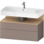 Duravit Qatego QA4395030430010 szafka 99x47x59 cm podumywalkowa wisząca dąb zdj.1