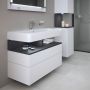 Duravit Qatego QA4395049180010 szafka 99x47x59 cm podumywalkowa wisząca biały zdj.3