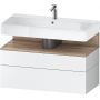 Duravit Qatego QA4395055180010 szafka 99x47x59 cm podumywalkowa wisząca biały zdj.1