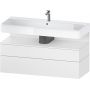 Duravit Qatego QA4396018180010 szafka 119x47x59 cm podumywalkowa wisząca biały zdj.1