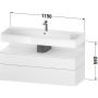 Duravit Qatego QA4396030430010 szafka 119x47x59 cm podumywalkowa wisząca dąb zdj.2