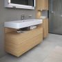 Duravit Qatego QA4396030300010 szafka 119x47x59 cm podumywalkowa wisząca dąb zdj.6