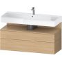 Duravit Qatego QA4396030300010 szafka 119x47x59 cm podumywalkowa wisząca dąb zdj.1